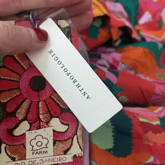 Anthropologie Farm Rio Palm Midi Dress *zipper flaw*
wedding guest dress - Picture 9 of 12